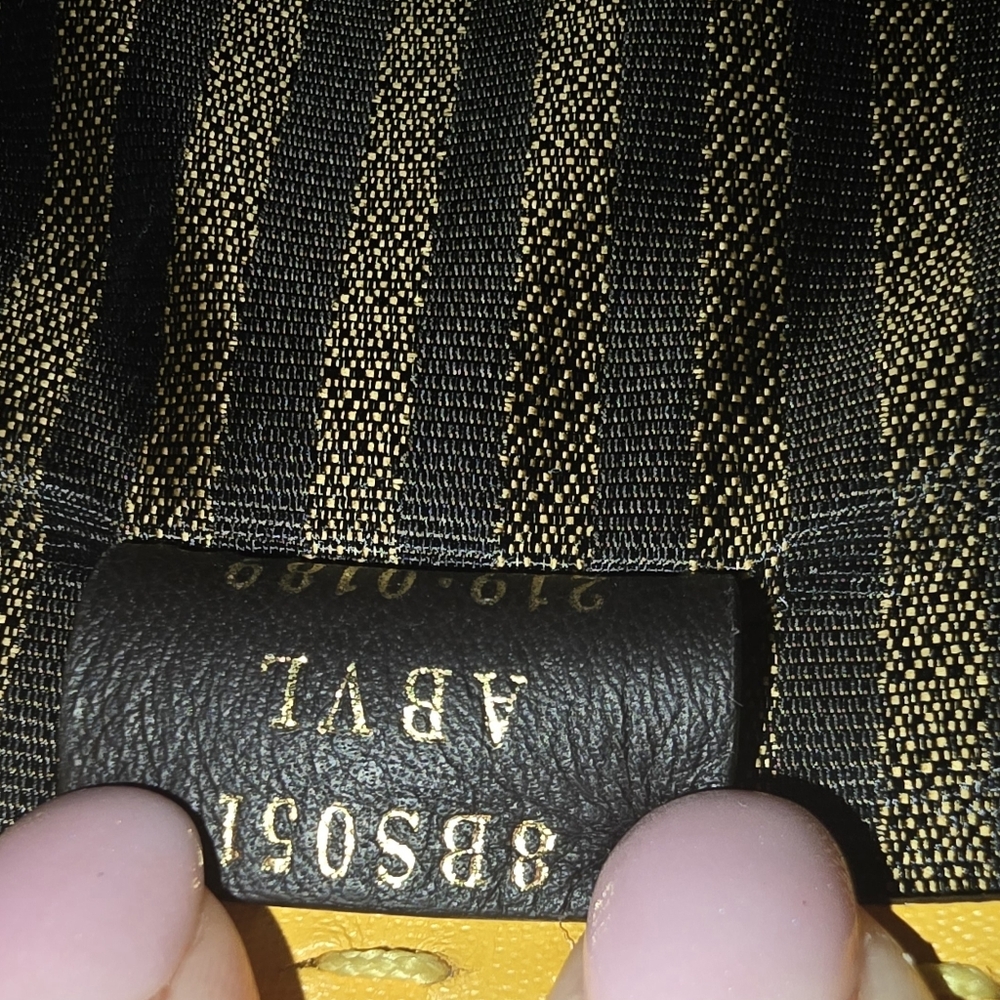 Fendi Yellow Mini Shopper Tote - Picture 10 of 10